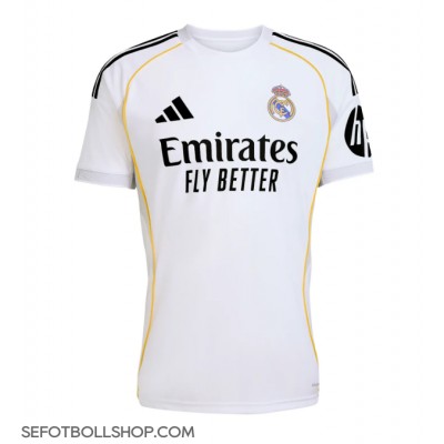 Billiga Real Madrid David Alaba #4 Hemma fotbollskläder 2025-26 Kortärmad Billiga Real Madrid David Alaba #4 Hemma fotbollskläder 2025-26 Kortärmad